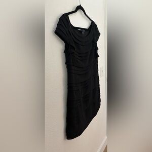 French Connection | Dresses | French Connection Uk Fcuk Green And Black  Dress W Lace Detail | Poshmark